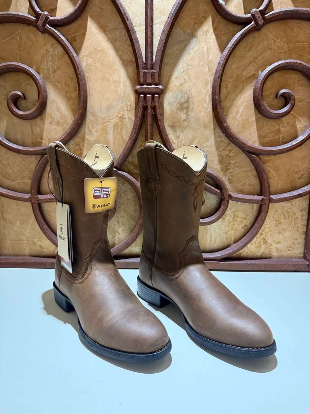 Ariat Men's Tan Brown Western Work Boots